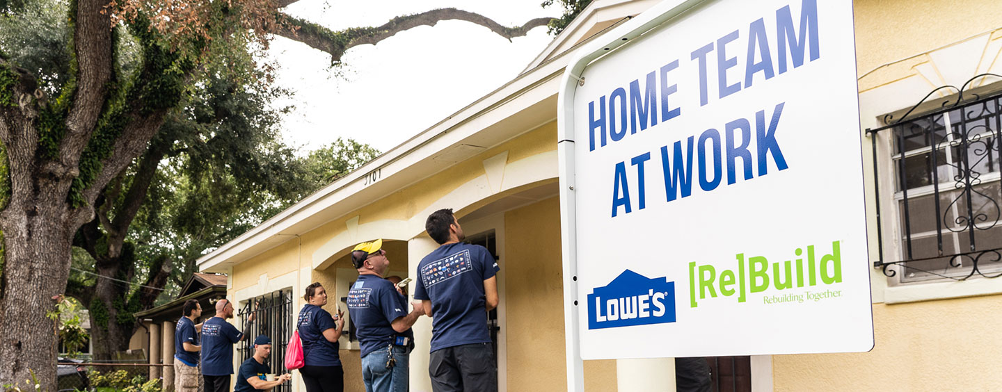 Lowe's, Rebuilding Together complete six home repairs in Tampa Lowe’s Corporate
